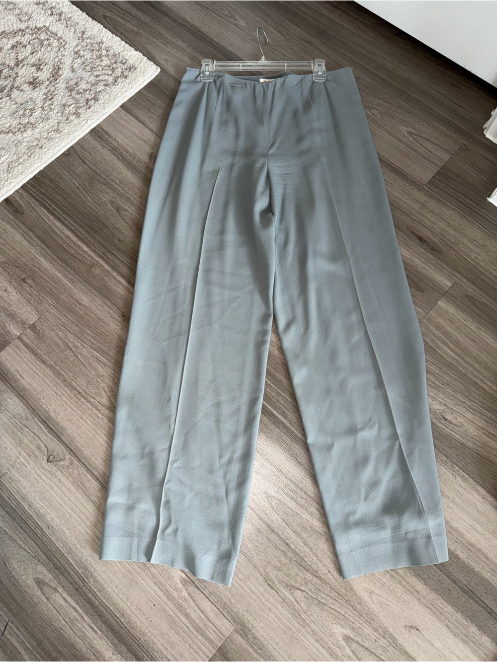 Women's High-Waist Wide-Leg Pants in Light Gray